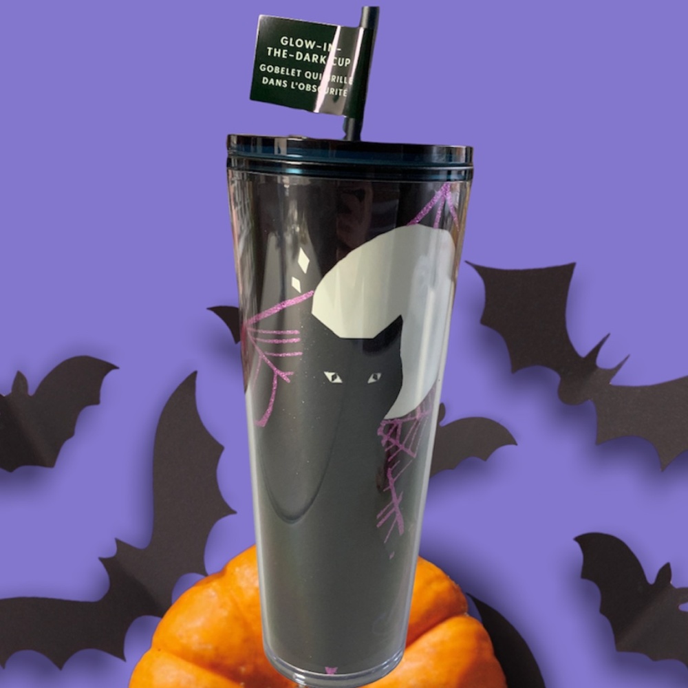 Starbucks Halloween Black Cat Tumbler